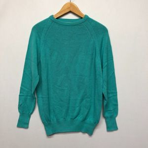 Vintage The Fox Sweater JcPenney Pullover Sweater Size Medium Teal M127 -9